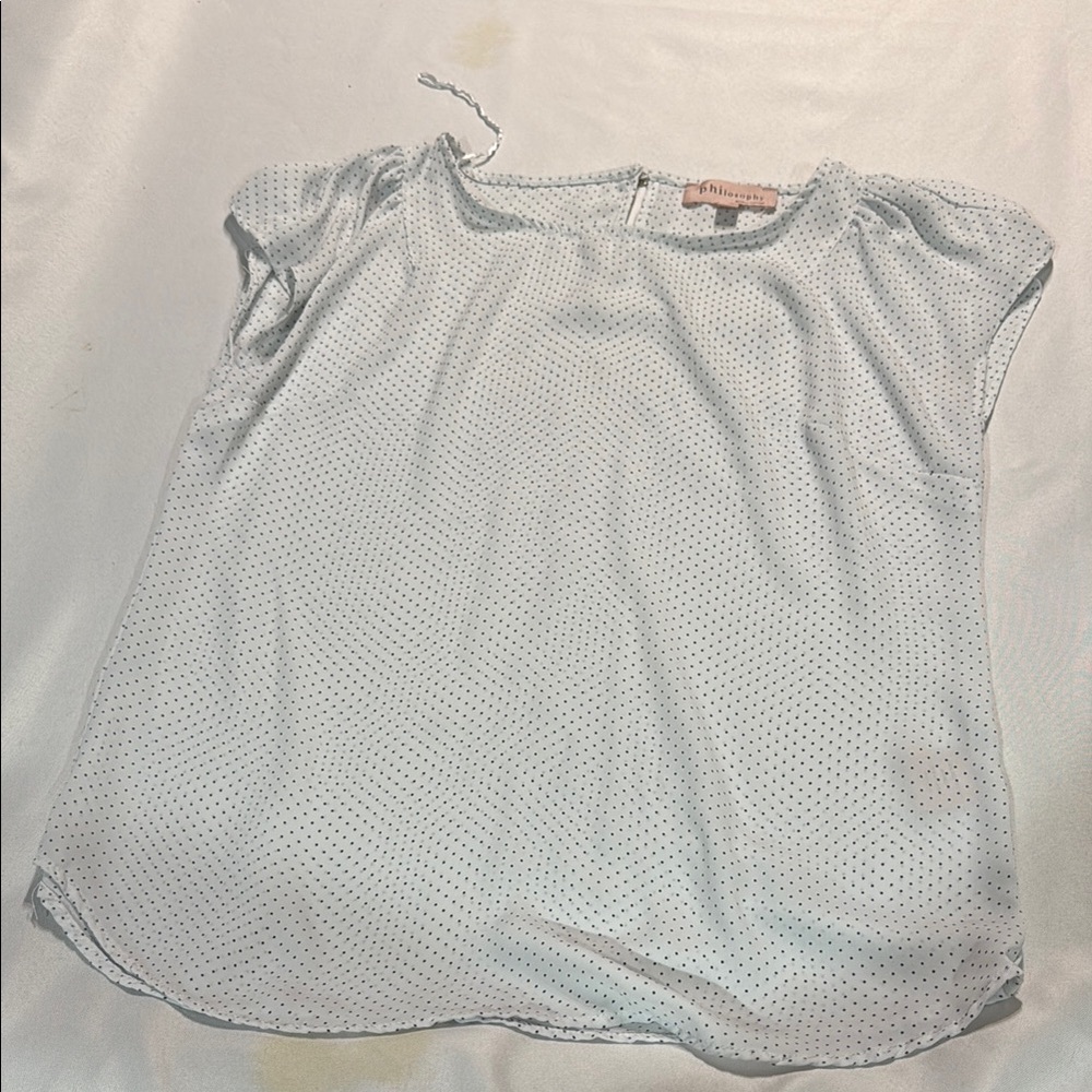 Philosophy  Flutter Sleeve Blouse with Relaxed Fit